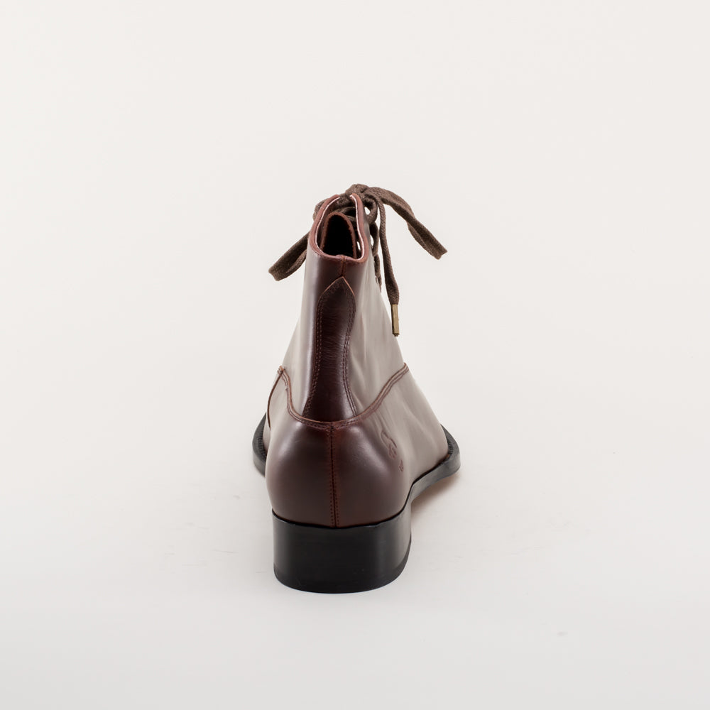 Noble Men's Vintage Lace-Up Boots (Cordovan)